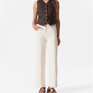 & Other Stories Off-White Wide Leg Jeans